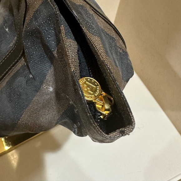 Vintage Fendi Roma Pequin FF Mini Tote Bag - Picture 3 of 12